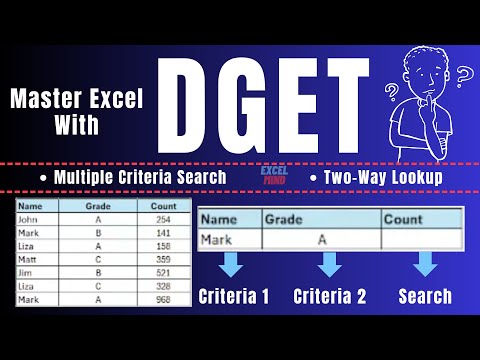 Excel DGet Function: Advanced Multiple Criteria Search Tutorial