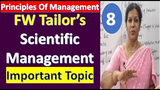 F W  Taylor's Scientific Management - From Principles Of Management Subject