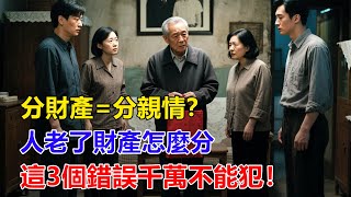 分財產=分親情？台北教師用血淚教訓告訴你：人老了財產怎麼分？這3個錯誤千萬不能犯！#養老 #退休 #退休金 #晚年生活 #家庭故事 #有聲書 #有声小说