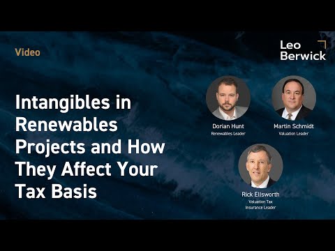 Intangibles in Renewables Projects and How They Affect Your Tax Basis