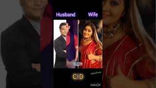 CID actor and actress real wife and husband #cid #cidteam #newcid #sony #bollywoodactoractress