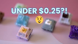 Best Budget Switches Under $0.25!  Top 5 Keyboard Switches for Thock, Silence & Smoothness