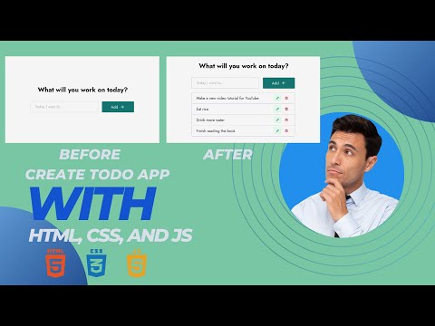 Build a Todo App with HTML, CSS, and JS | Complete Tutorial with localStorage Integration