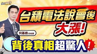【台積電法說會後大漲 背後真相超驚人】何基鼎分析師 2025.07.17