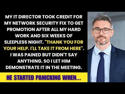 My IT Director Took Credit for my Network Security fix to get Promotion, So I let him Explain it...