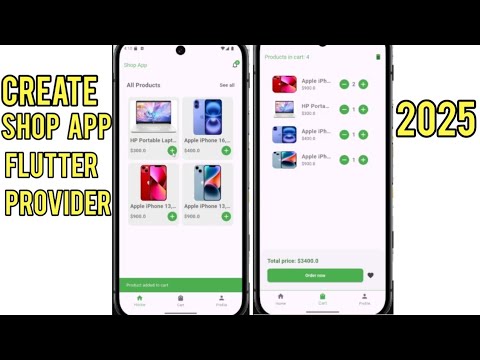 How to create Ecommerce app with Flutter & Provider? Full shopping cart system step by step tutorial
