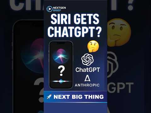 “Apple May ~ Outsource Siri AI! ChatGPT or Claude Inside iPhone? 🤯” #technews