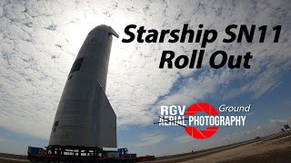 Starship SN11 Rolls Out (Go pro view)