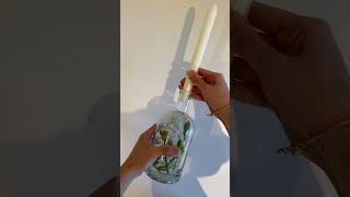 Gin Bottle Candle Holder DIY🪔 #diy #diyshorts #candle #candlediy #candlelight #diyideas