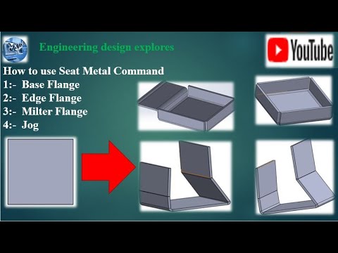 #Edge flange #Milter Flange #Hem #Jog #Seat Metal Command #solidwork Seat metal Command
