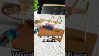 Windshield wiper mechanism * Dcmotor | #tech #automobile #dcmotor #youtubeshorts #motor #diy