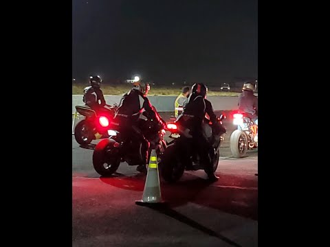 Drag Racing at Night  (Motorcycle Upholstery)