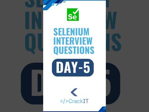 Selenium Interview Q: Can you answer this? 🤔 Watch now! 🚀 #SeleniumInterview #QATips #AutomationQA