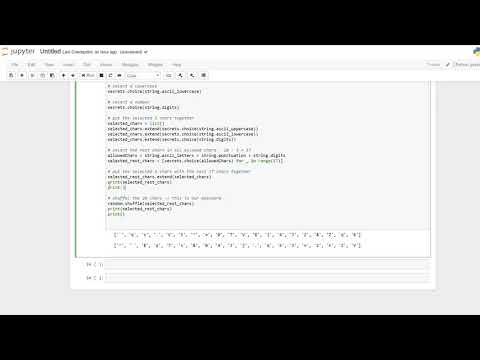 generate a random and secure password with python