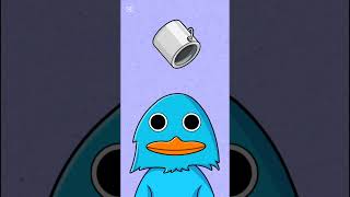 I poured blue paint on the pink duck and got a blue duck. #sprunki