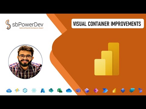 Visual Container Improvement in Power BI | #sbPowerDev