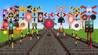 A special feature on railroad crossing creatures with very strange shapes gathering together.