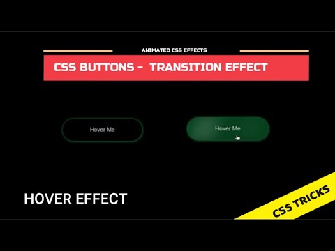 CSS Buttons with Transition and animated hover effects || CSS Tricks