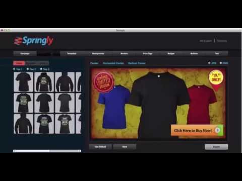 Springly T-Spring T-Shirt Creator Awesome Internet Marketing Software