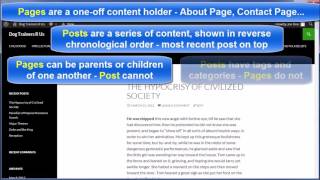 WP VIDEO 6   WP PAGE VS POST