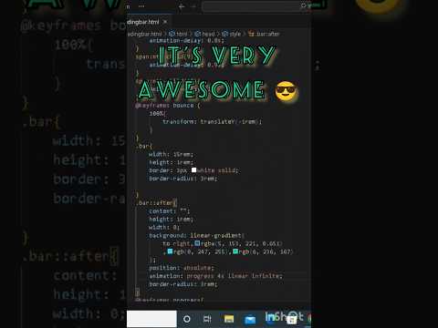 Progress Bar | CSS Animation | #shorts