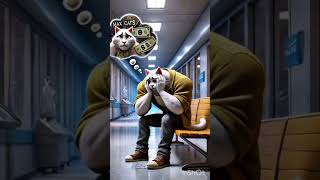 Cat Father Save Daughter Life | ai cat story #aicat #aicatshorts #aicat7 #sadcat