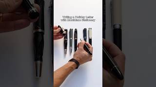 ASMR process of writing a holiday letter with Montblanc Stationery ✒️🖤