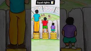 Equal rights 📝 or Fair justice 🕊️ ? #shorts #art #viral #reels