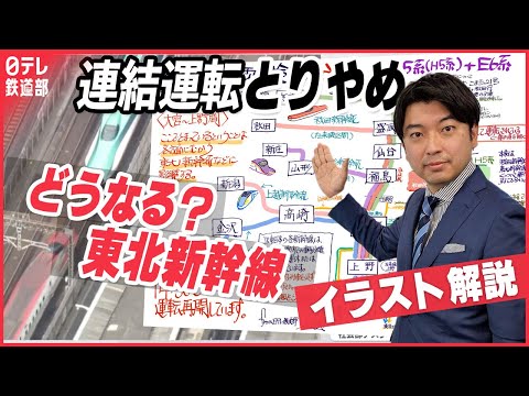 【新幹線連結トラブル】旅の注意点をわかりやすく解説　東北新幹線・連結運転とりやめの影響『鉄分テレビしおどめ0番線』（日テレ鉄道部）