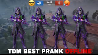 TDM OFFLINE PRANK ON ENEMY 🥵🤬 | PUBG MOBILE | IPAD MINI , PRO,M1,M2,M4 IPHONE 11,12,13,14,15,16