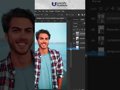 Learn how to create a stunning blurry glass effect in Photoshop! #photoshop #photoshoptutorial