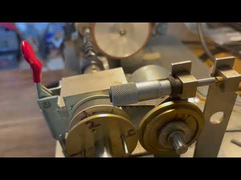 cam grinding machine in operation