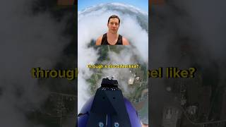 What does skydiving through a cloud feel like? ⛅️🪂