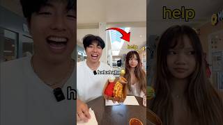 reviewing korean corn dogs with SECRET workers 🤫 #short