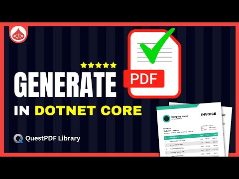 Create Stunning PDF Reports Effortlessly in DotNet Core!