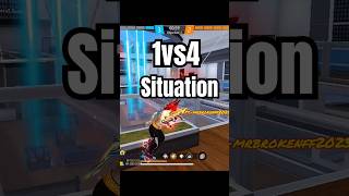 Br@ken is here 1vs4 situations impossible clutch #garenafreefire #freefire #freefireclips #gaming