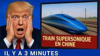 🇨🇳 la Chine lance un train à 600 km/h, sans conducteur, silencieux, ultra-stable, en lévitation.