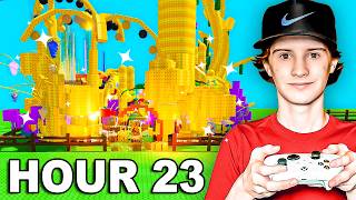 Upgrading My Little Brother's Garden For 24 Hours!