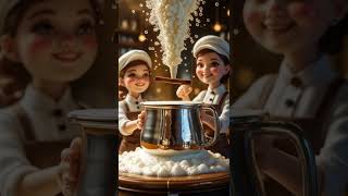 Tiny Baristas and a Cup of Coffee.
