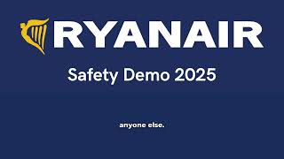Ryanair Safety Demo 2025 | English | With subtitles!
