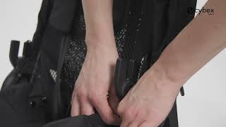 How to Attach the MELIO Carbon Seat Fabric and Basket I MELIO Carbon I CYBEX