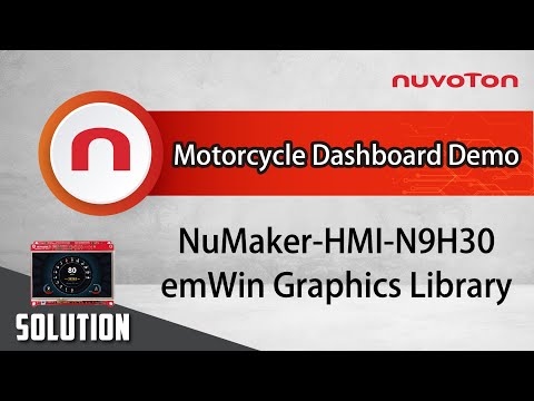 Motorcycle Dashboard Demo on NuMaker-HMI-N9H30 EVB