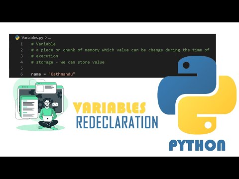#python #pythontutorial | #5 Variable Re-declaration | Python Basics | NEPALIMA