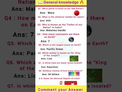 General Knowledge questions and answers | Gk important questions for upsc #gk #generalknowledge