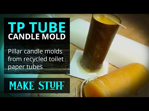 DIY Candle Molds From Toilet Paper Tubes