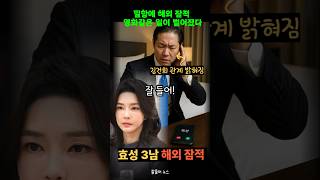 김건희 특검이 밝혀내자 효성 셋째아들 해외잠적. 요즘 시대에 밀항도 한다고?
