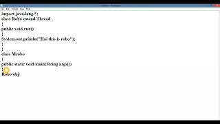Program to Implement Thread in Java | Thread Creation in Java | Java Programming | in Telugu