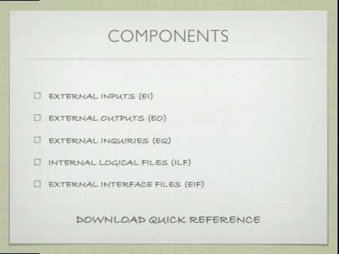 3.  Function Point Components