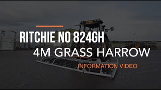 Grassland Harrow 4 m Hydraulic Folding - Ritchie Agricultural