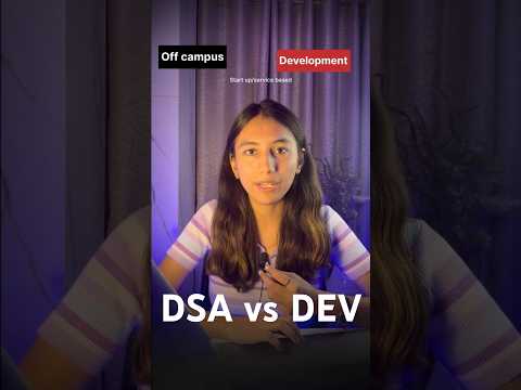 DSA vs Dev 🔥 #gamechanger Who will get you job faster? 💰 #dsa #coding #devlopment #webdevelopment
